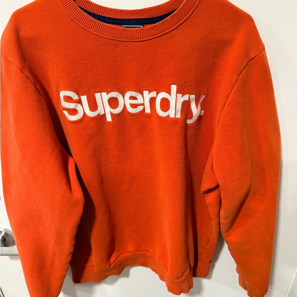 Superdry Bold Orange Crew Neck Sweater